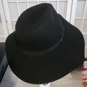 Lucky Brand Classic Black Wide-Brim Hat